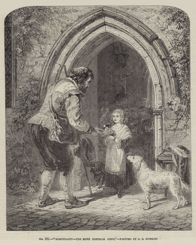 ಆತಿಥ್ಯ, ಮೋಟೆ, ಇಗ್ಥಮ್, ಕೆಂಟ್ ಟರ್ಕ್ by John Callcott Horsley