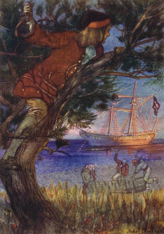 Hazine Adası için İllüstrasyon by John Cameron