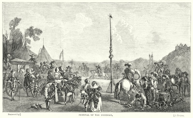 Popinjay Festivali (gravür) by John Frederick Tayler