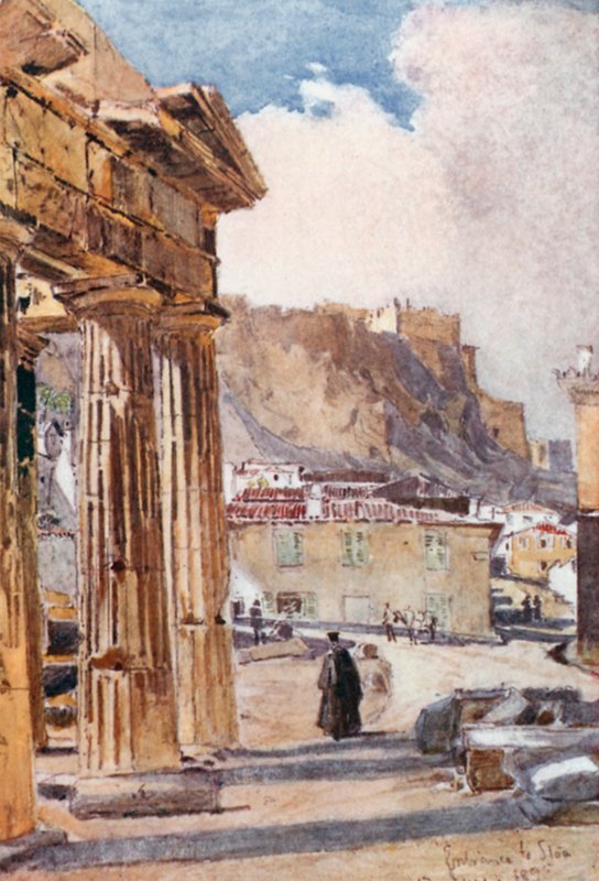 Athena Archegetis Portikosu by John Fulleylove