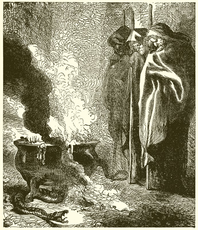 Macbeth: Üç Cadılar by John Gilbert