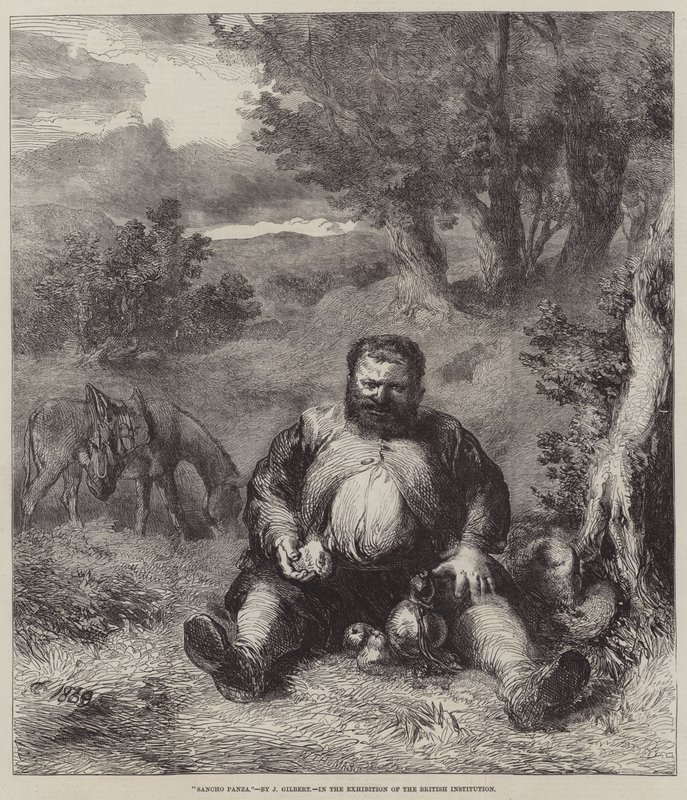 Sancho Panza by John Gilbert