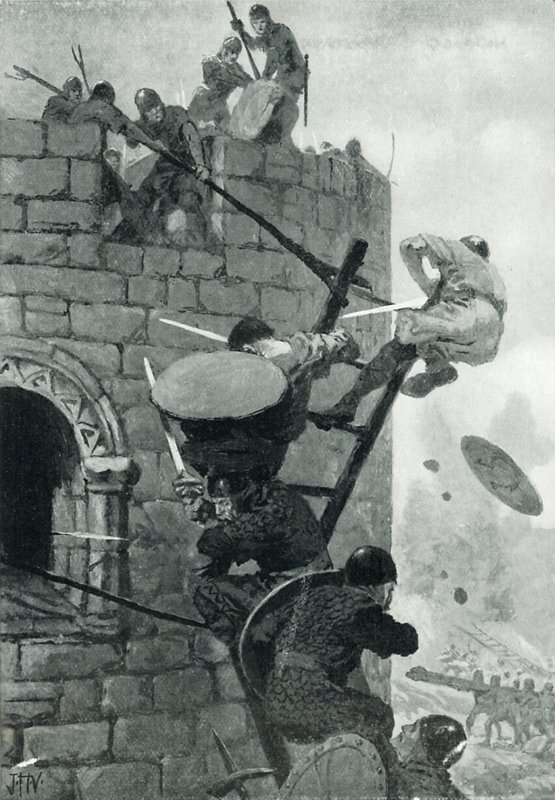 Carmarthen Kalesi kuşatması by John Harris Valda
