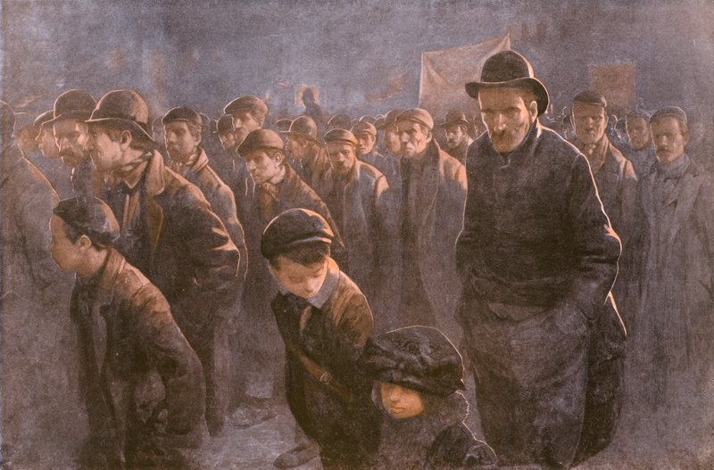 İşsizler (renkli taş) by John Hassall