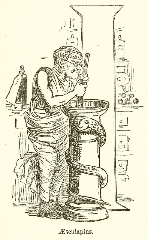 Aesculapius by John Leech