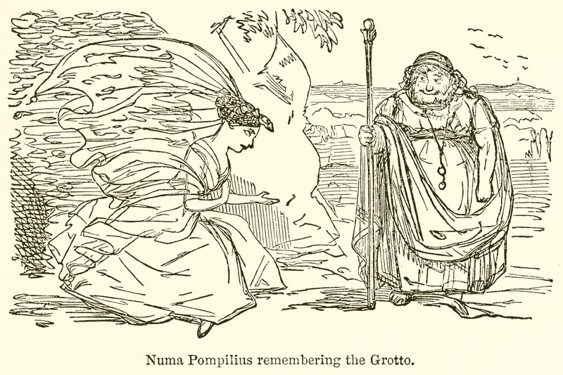Numa Pompilius Mağarayı Hatırlamak by John Leech