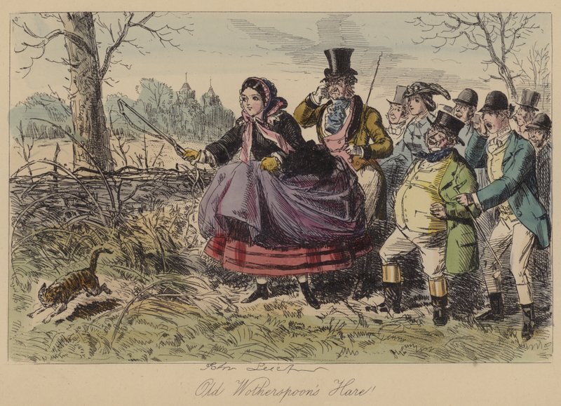 Yaşlı Wotherspoons Tavşanı! by John Leech
