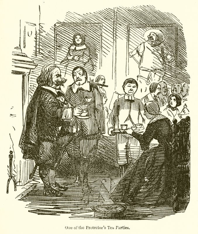 Koruyucunun Çay Partilerinden biri by John Leech