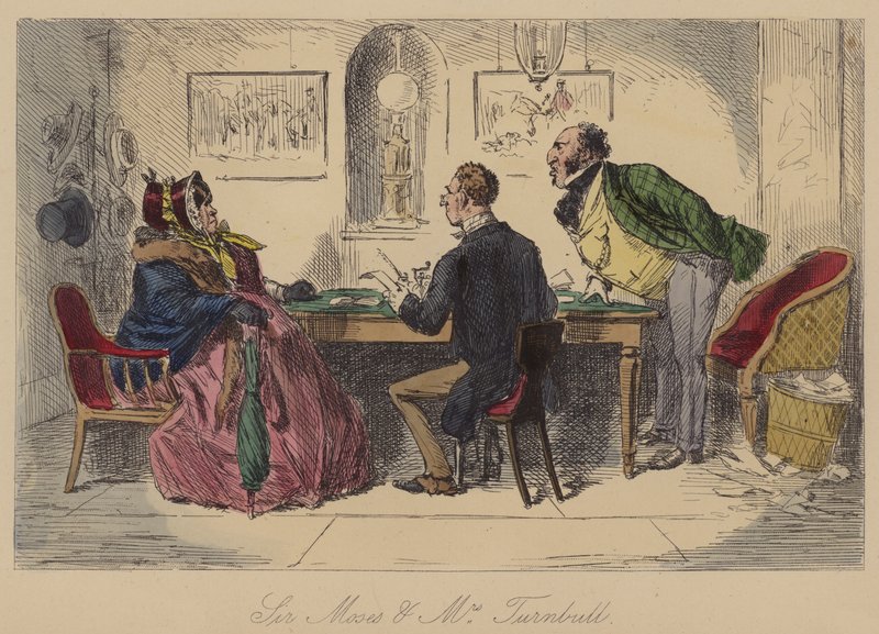 Sör Musa ve Bayan Turnbull by John Leech