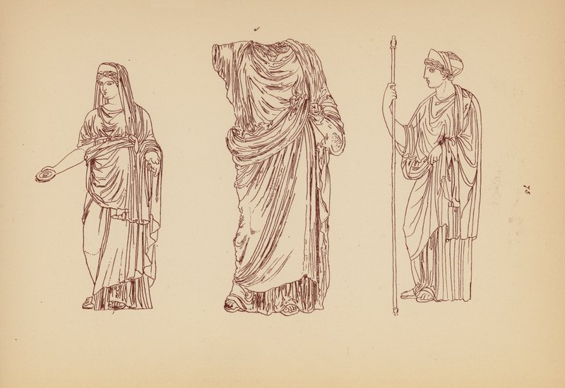 Antik Yunan Kadın Kostümü (lito) by John Moyr Smith