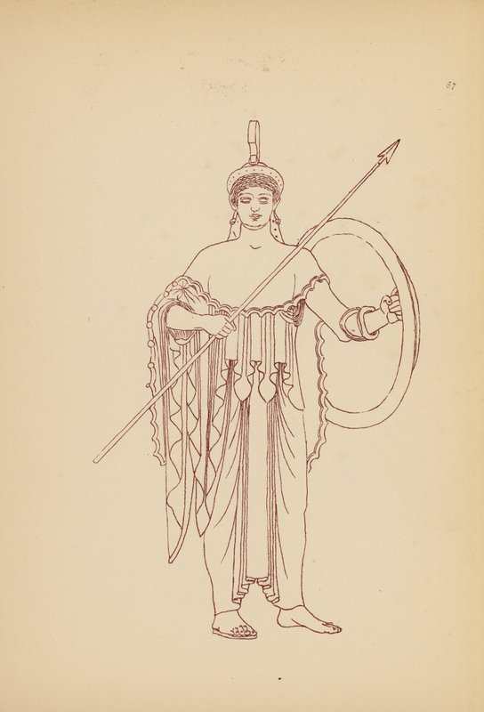 Antik Yunan Kadın Kostümü (lito) by John Moyr Smith