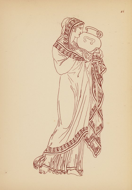 Antik Yunan Kadın Kostümü (lito) by John Moyr Smith