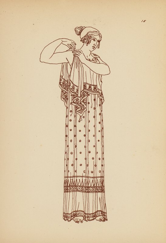 Antik Yunan Kadın Kostümü (lito) by John Moyr Smith