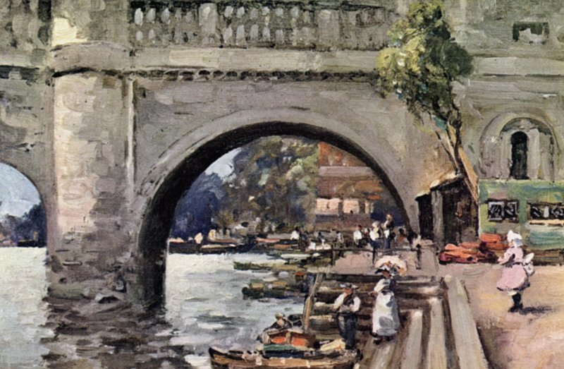 Richmond Köprüsü (renkli taş) by John Muirhead
