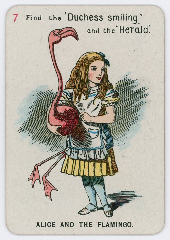 Alice ve Flamingo by John Tenniel