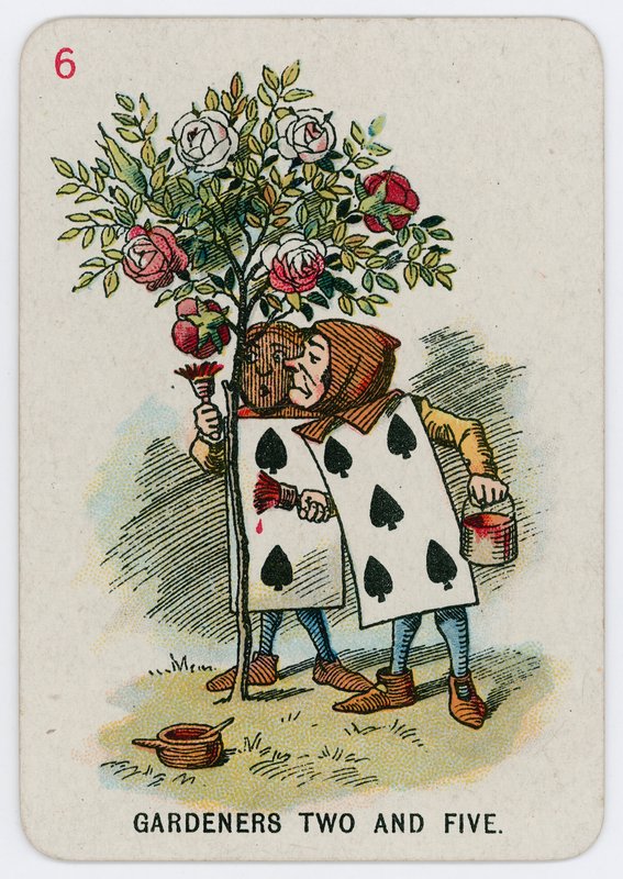 Bahçıvanlar İki ve Beş by John Tenniel