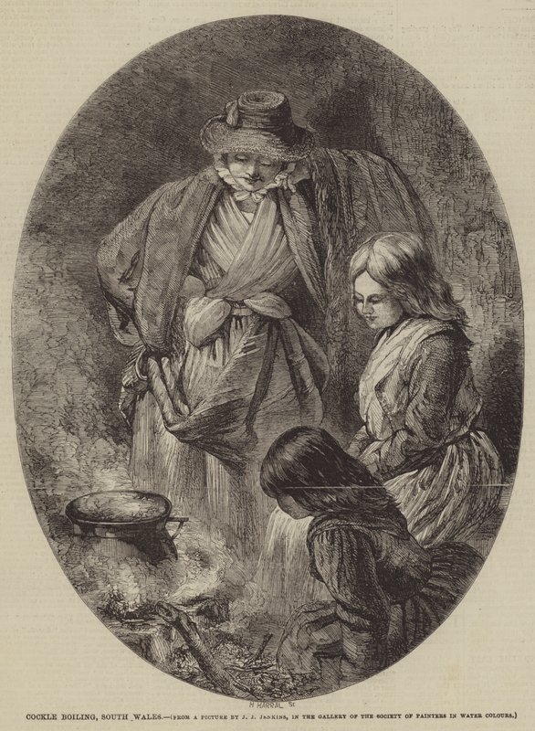 Cockle Kaynatma, Güney Galler by Joseph John Jenkins