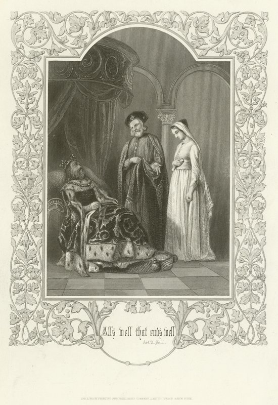 İyi Biten Her Şey Güzel, II. Perde, birinci sahne by Joseph Kenny Meadows