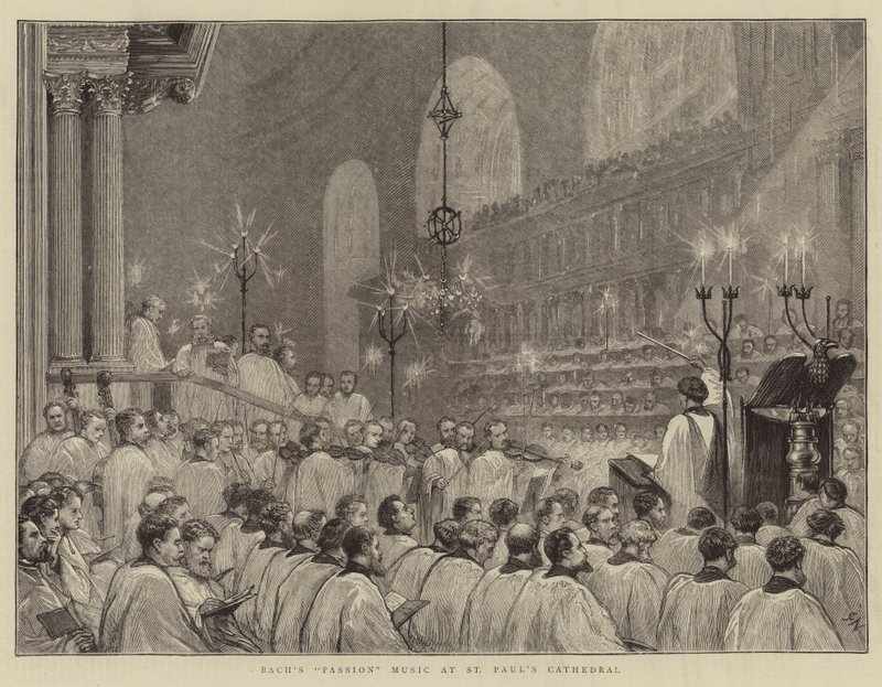 St Paul Katedrali'nde Bach'ın Tutku Müziği by Joseph Nash