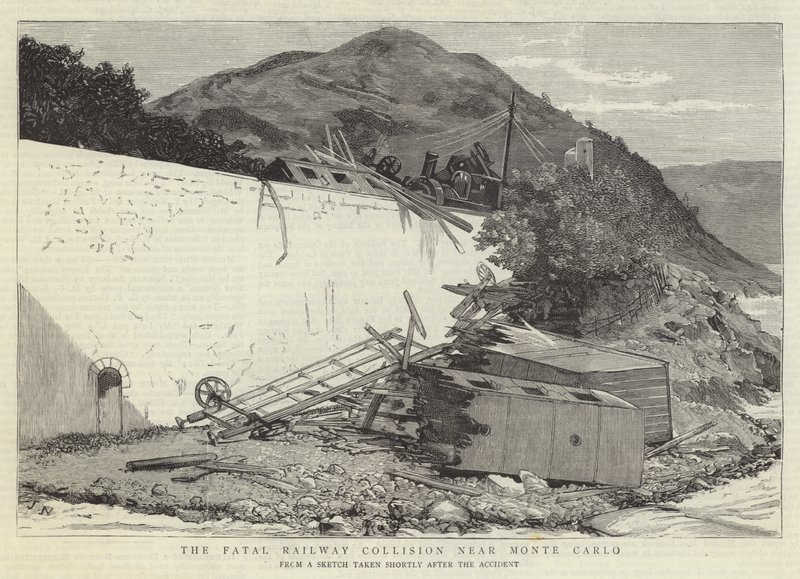 Monte Carlo yakınlarındaki Ölümcül Demiryolu Çarpışması by Joseph Nash