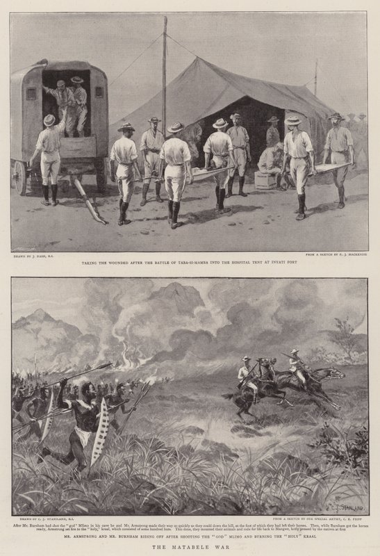 Matabele Savaşı by Joseph Nash