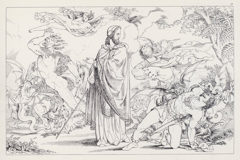 Shakespeares Fırtına, IV. Perde, 1. Sahne by Joseph Noel after Paton