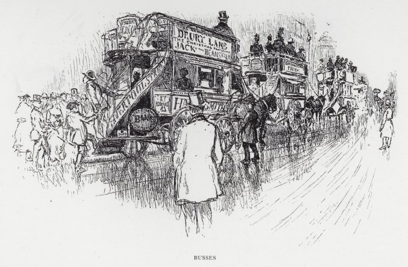 Otobüsler (lito) by Joseph (after) Pennell