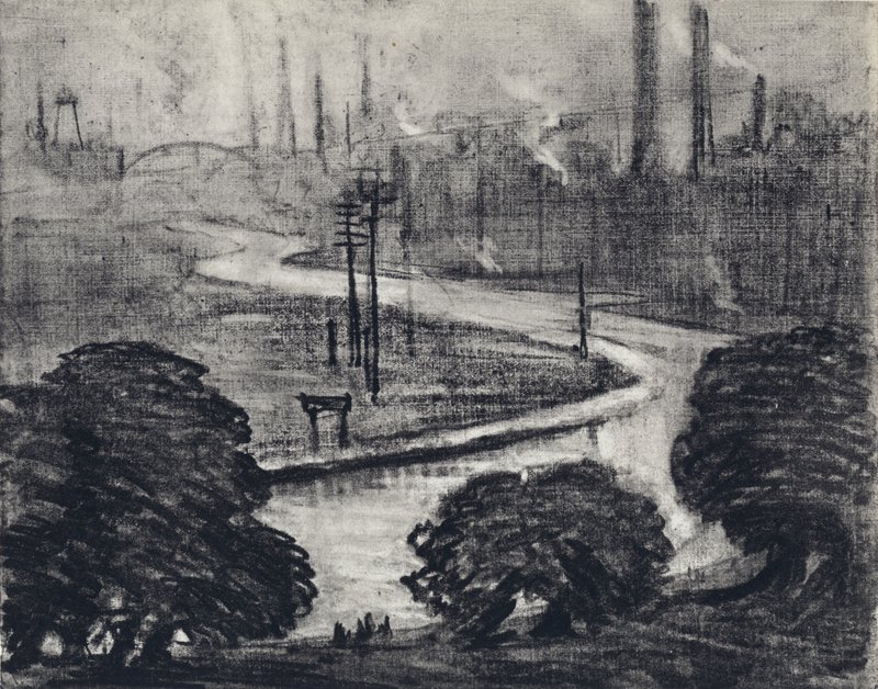Doğu Londra, Lea Nehri (lito) by Joseph (after) Pennell