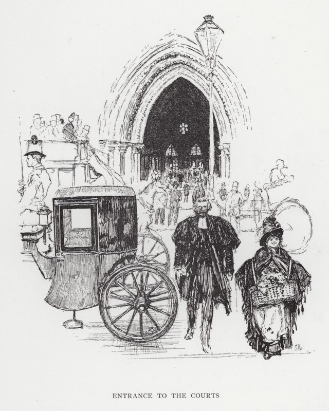 Mahkemelere Giriş (lito) by Joseph (after) Pennell