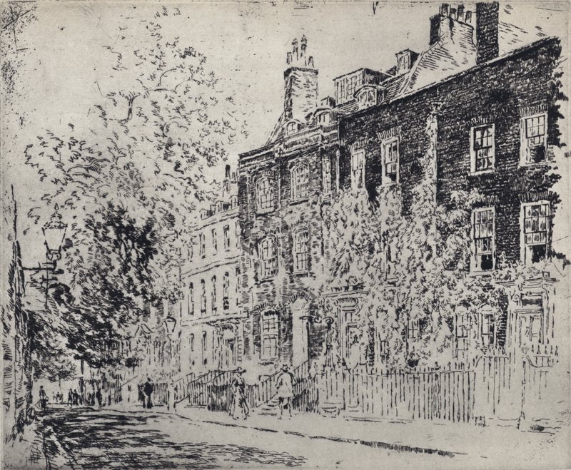 Büyük Kolej Sokağı (lito) by Joseph (after) Pennell