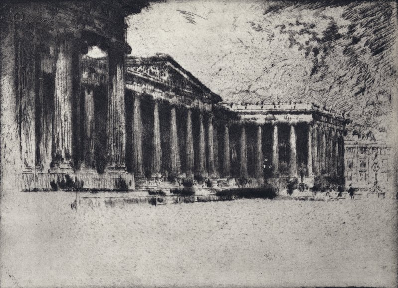 British Museum (taş) by Joseph (after) Pennell