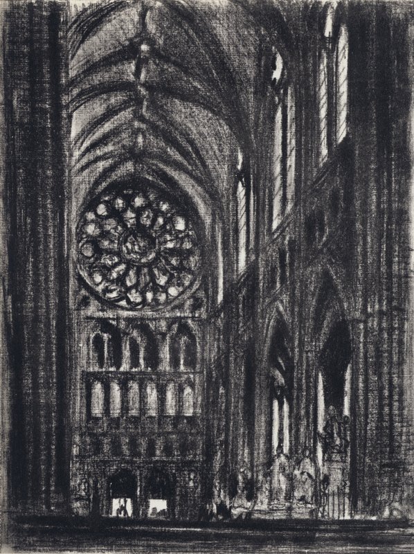 Transept, Westminster (lito) by Joseph (after) Pennell