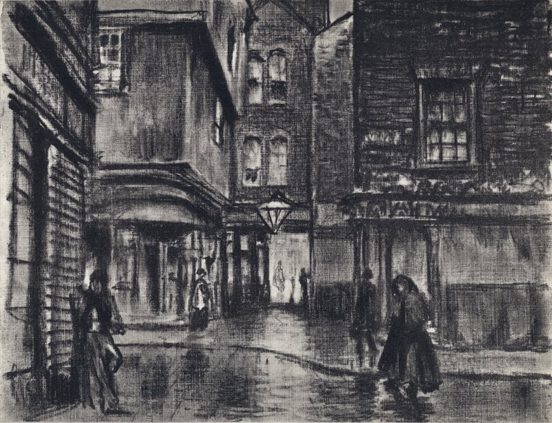 Ufuk Londra (lito) by Joseph (after) Pennell
