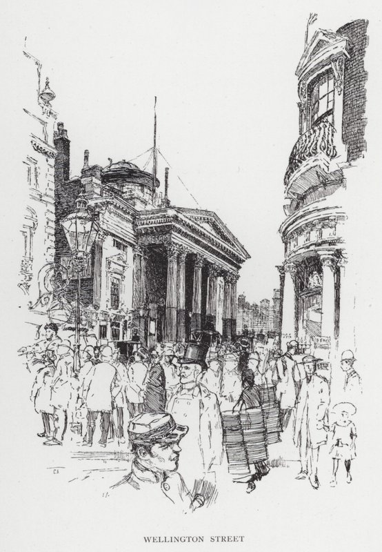 Wellington Caddesi (lito) by Joseph (after) Pennell