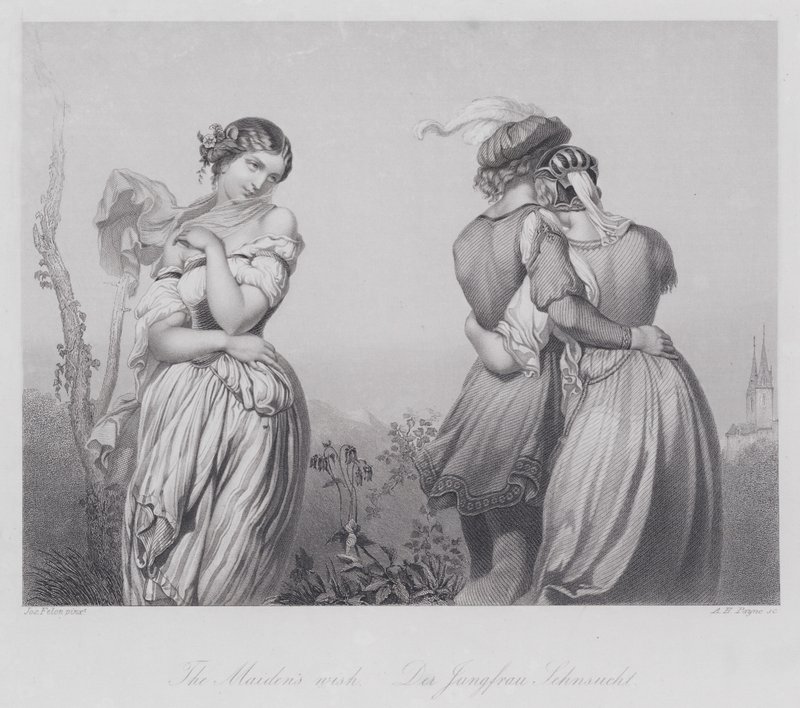 Kızın Dileği (gravür) by Joseph Felon
