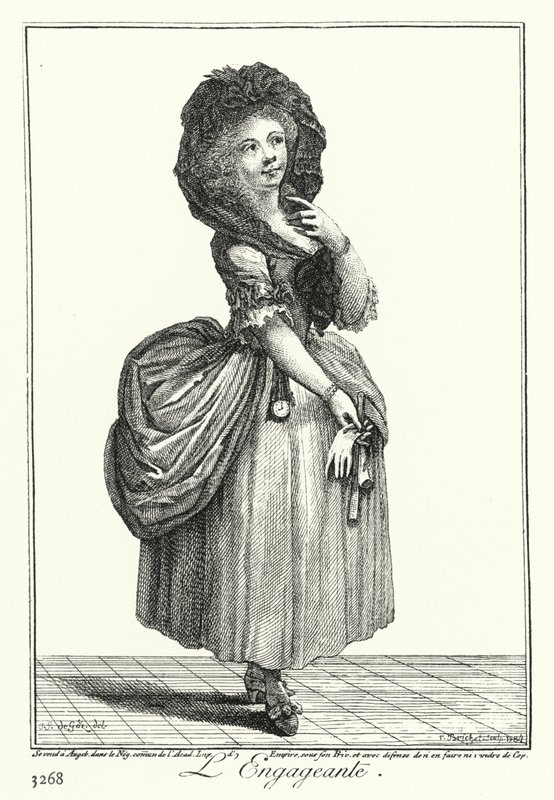 Büyüleyici Kız (gravür) by Joseph Franz von (after) Goez