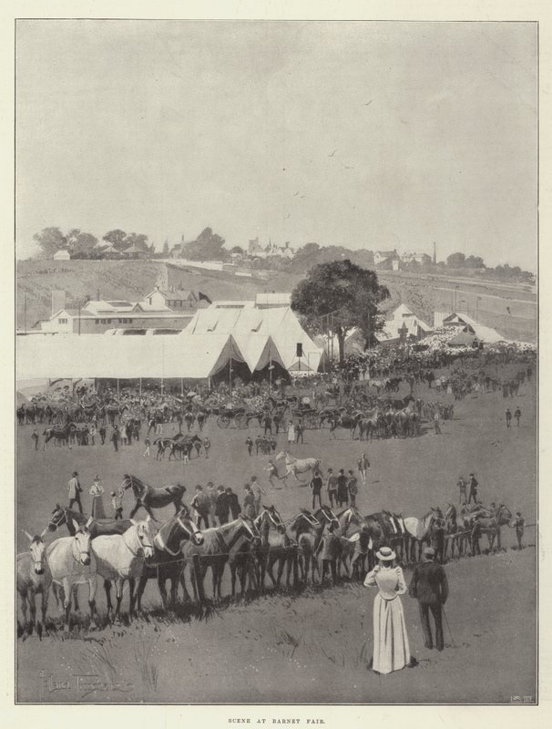 Barnet Fuarı'nda Sahne by Joseph Holland Tringham
