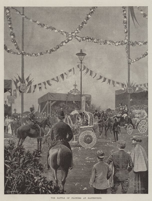 Eastbourne'da Çiçeklerin Savaşı by Joseph Holland Tringham