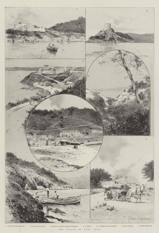 Port Cros Adası by Joseph Holland Tringham