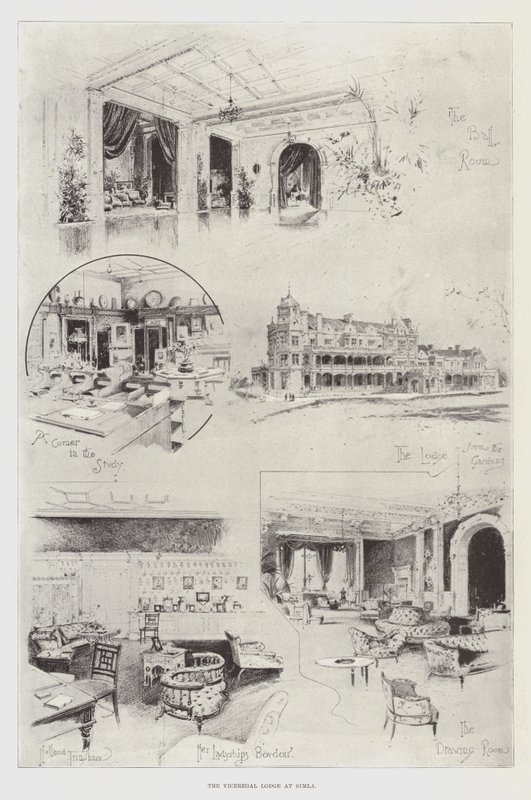 ಸಿಮ್ಲಾ ಟರ್ಕ್‌ನಲ್ಲಿರುವ ವೈಸರೆಗಲ್ ಲಾಡ್ಜ್ by Joseph Holland Tringham