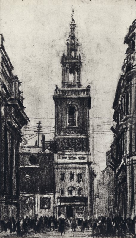 Aziz Stephen, Walbrook by Joseph Pennell