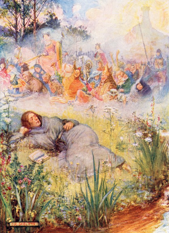William Langland harika bir rüya görüyor by Joseph Ratcliffe Skelton