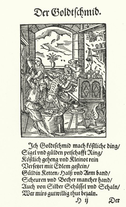 Kuyumcu (gravür) by Jost (after) Amman