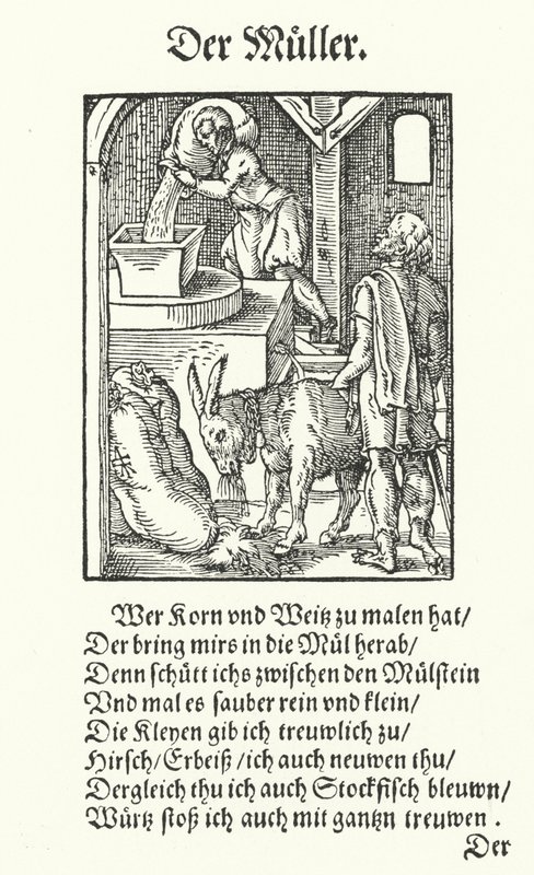 Miller (gravür) by Jost (after) Amman