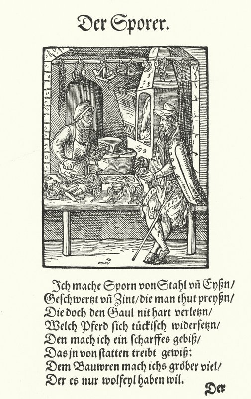 Spurrier (gravür) by Jost (after) Amman