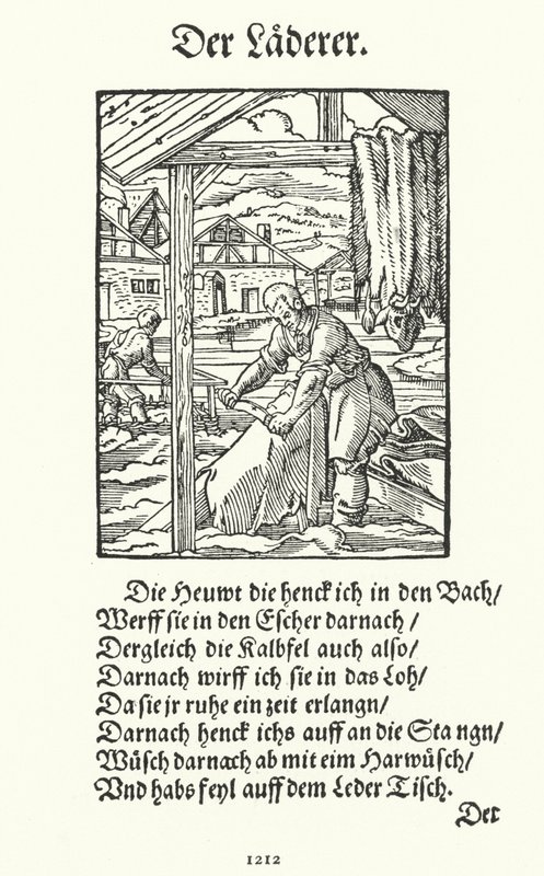Tanner (gravür) by Jost (after) Amman