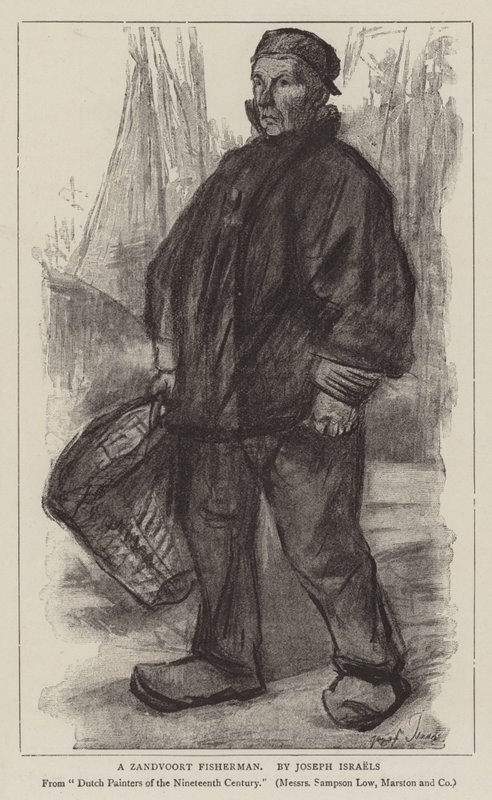 Bir Zandvoort Balıkçısı by Jozef Israëls