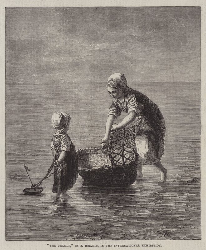 Beşik, Uluslararası Sergide by Jozef Israëls