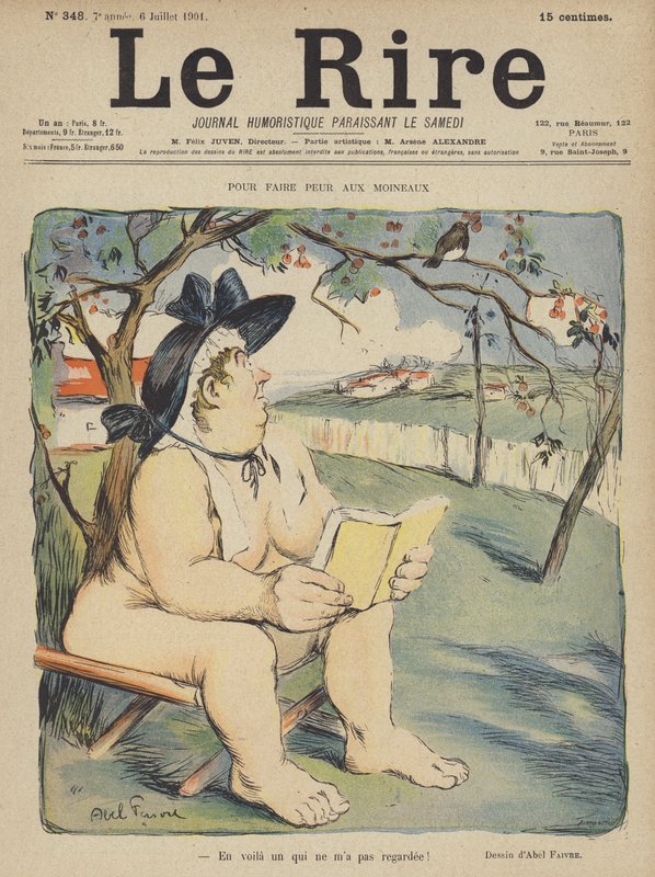 Le Rire için İllüstrasyon by Jules Abel Faivre