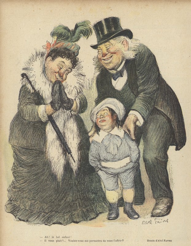 Le Rire için İllüstrasyon by Jules Abel Faivre